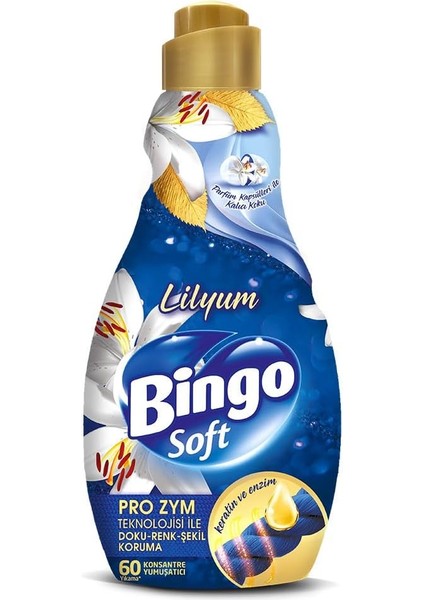 Bingo Soft Konsantre Çamaşır Yumuşatıcısı Lilyum 1440 ml