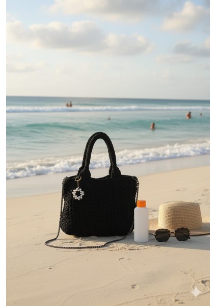 El Yapımı Aksesurlı Kadın Kol ve Omuz Çantası fiyatları