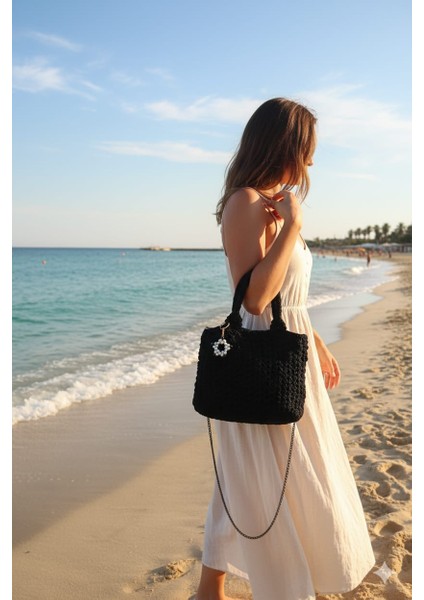 El Yapımı Aksesurlı Kadın Kol ve Omuz Çantası modelleri