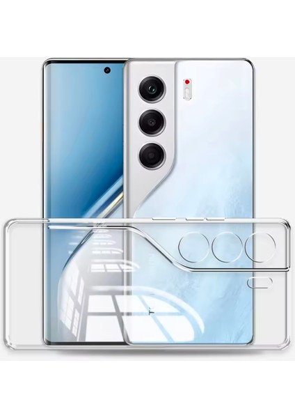 Tecno Camon 40 Pro ile Uyumlu Kılıf Şeffaf Kamera Korumalı Esnek Silikon Telefon Kılıfı Kapak