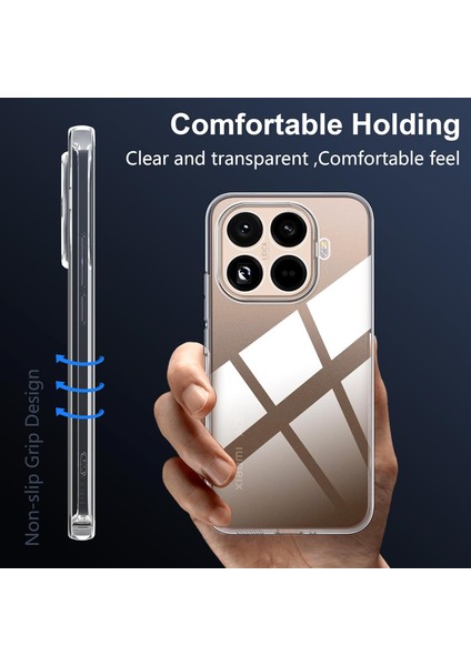 Xiaomi 15T Pro ile Uyumlu Kılıf Şeffaf Kamera Korumalı Esnek Silikon Telefon Kılıfı Kapak fiyatları