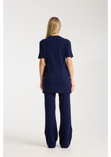 Çizgili Relax Fit Ikili Takım