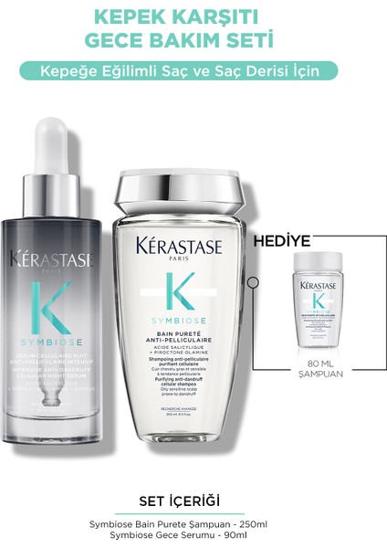 Symbiose Yağlı Saç Derisi Için Hücresel Kepek Karşıtı Saç Bakım Seti