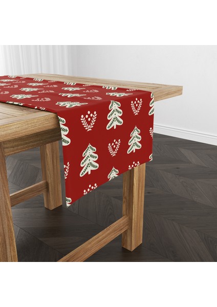 Dijital Baskılı Runner - Yılbaşı / Christmas Desenli - 140X40 cm fırsatları