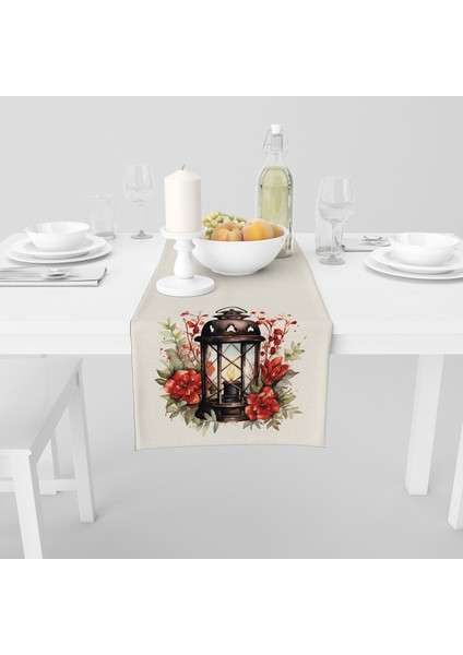 Dijital Baskılı Runner - Yılbaşı / Christmas Desenli - 140X40 cm fiyatları