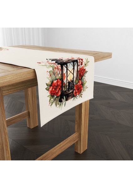 Dijital Baskılı Runner - Yılbaşı / Christmas Desenli - 140X40 cm fırsatları