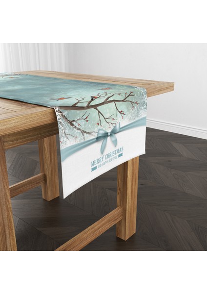 Dijital Baskılı Runner - Yılbaşı / Christmas Desenli - 140X40 cm fırsatları