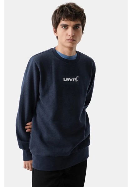 Erkek Bisiklet Yaka Lacivert Sweatshirt - 38423-0157 fiyatları