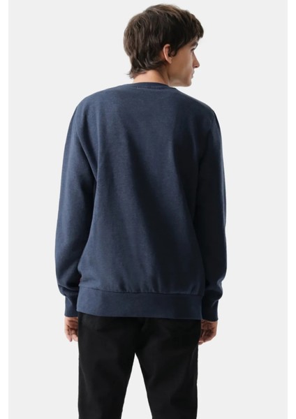 Erkek Bisiklet Yaka Lacivert Sweatshirt - 38423-0157 modelleri