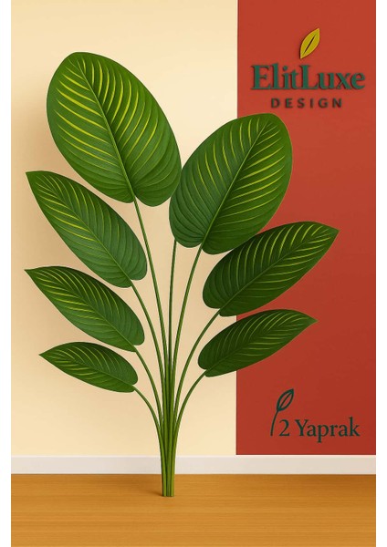 Elitluxe 170 cm Yapay Salon Bitkisi – 24 Yaprak – Büyük Dekoratif Yapay Çiçek – Beyaz Premium Saksı fiyatları
