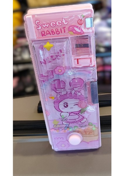 My Melody Figürlü Sulu Oyunlu Kapak Kalem Kutusu 3 Bölmeli Kalemtraş Bölümlü fiyatları