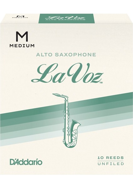 D'addario Woodwinds La Voz RJC10MD Alto Saksafon Kamışı Medium