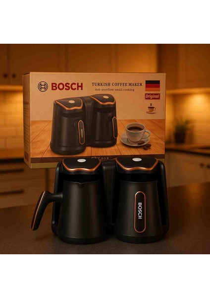 Türk Kahvesi Makinesi 8 Fincan Kapasiteli Çift Hazneli