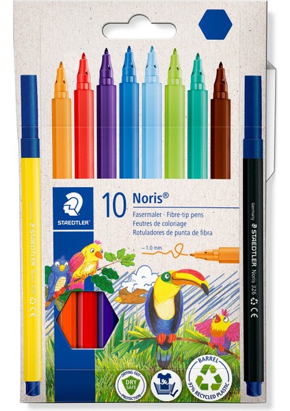 - Wiz Design / 326 C10 Noris Clup Keçeli Kalem 1.0 mm 10LU