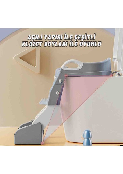 “SoftSeat Tuvalet Eğitimi Oturağı - Katlanabilir ve Taşınabilir Hocafone Merdivenli Tuvalet Adaptörü modelleri