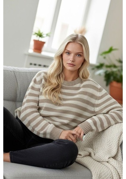 Çizgili Triko Kazak modelleri