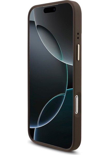 iPhone 17 Pro Max Uyumlu Kılıf Guess Lisanslı 4g Büyük Metal Logolu Kalın Askılı Kapak Kahverengi indirimleri
