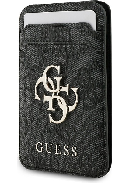 iPhone 17 Pro Uyumlu Kılıf Guess Lisanslı M-Safe Özellikli Askılı ve 4g Logo Kartlıklı Kapak Siyah indirimleri