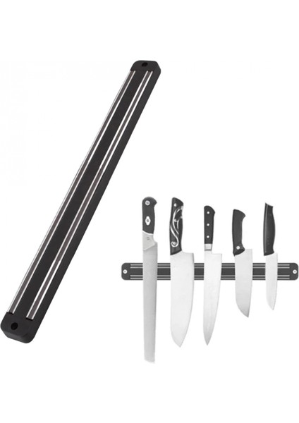 Mıknatıslı Paslanmaz Duvar Bıçak Askısı Standı 55 cm Aparat (K95) fırsatları