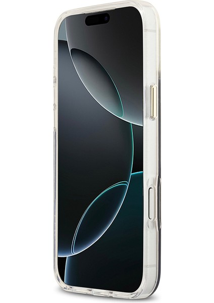 iPhone 17 Pro Uyumlu Kılıf Guess Lisanslı M-Safe Şarj Özellikli 4g Desenli Simli Silikon Kapak Gri indirimleri