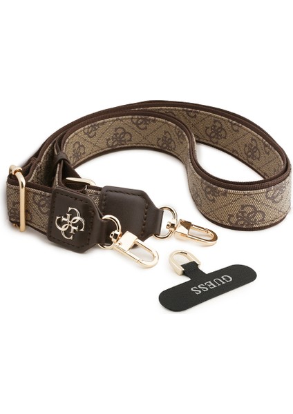 Orjinal Lisanslı 4g Desen ve Metal Logolu Çapraz Vücut Telefon Askı Kayışı 150CM Kahverengi fiyatları