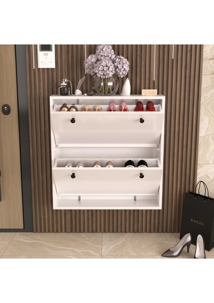 Balance Kulplu 2 Düşer Kapaklı Ayakkabı Dolabı fiyatları