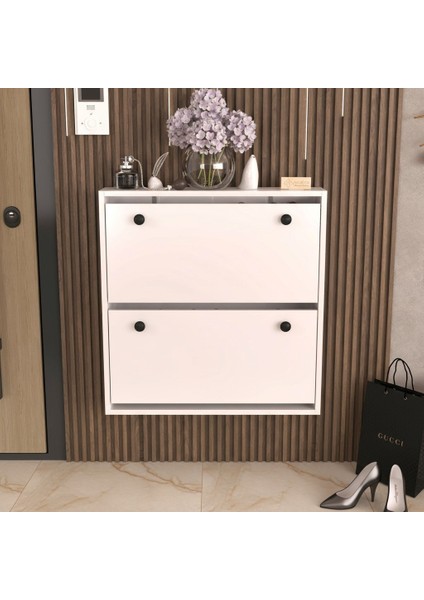 Balance Kulplu 2 Düşer Kapaklı Ayakkabı Dolabı modelleri