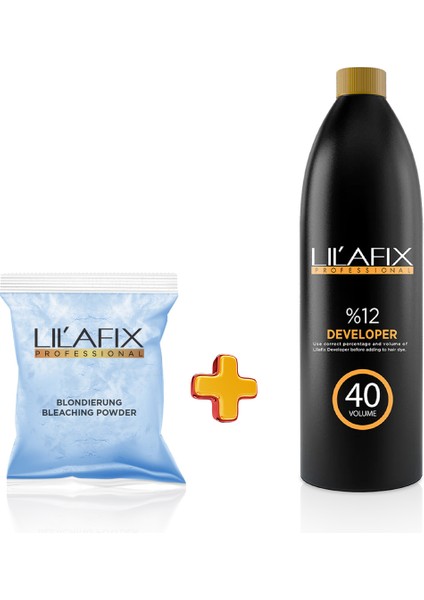 Lilafix 2'li Paket Oryal Mavi 500 gr - Oksidan 1000 ml 40V