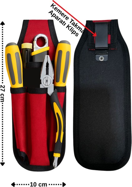 Bel Takım Çantası Hırdavat Çantası Bez Hırdavat Çantası Inşaat Işçileri, Elektrikçiler, Teknisyenler Özel Tasarım