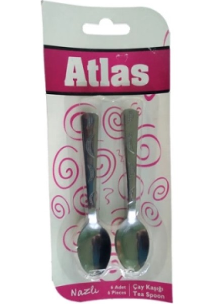 6 Parça Metal Çay Kaşık (K95)