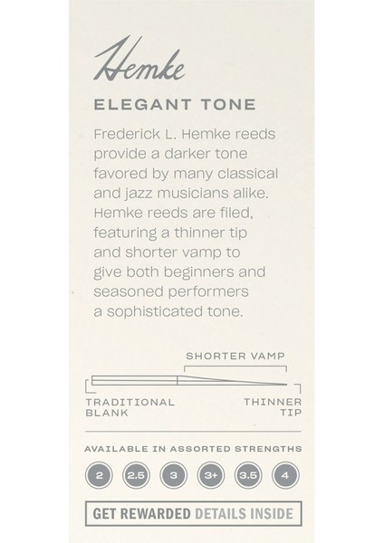 Rico Hemke RHKP5ASX305 Alto Saksafon Kamışı No:3+ fiyatları