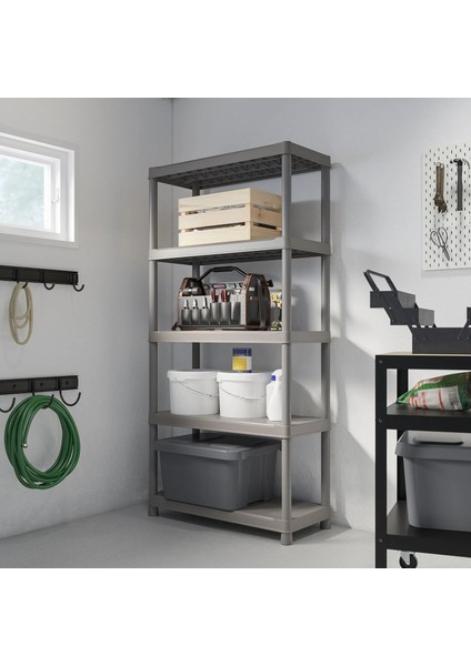 Runmarö Dış Mekan Raf Ünitesi Koyu Gri 90 x 40 x 182 cm fırsatları