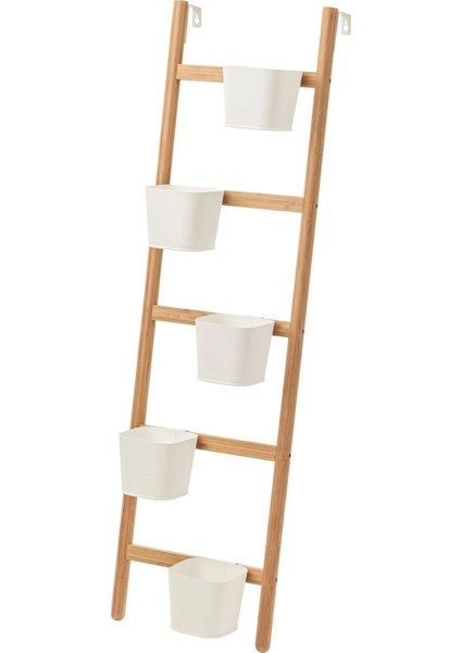 Satsumas Çiçeklik Bambu Beyaz 125 cm