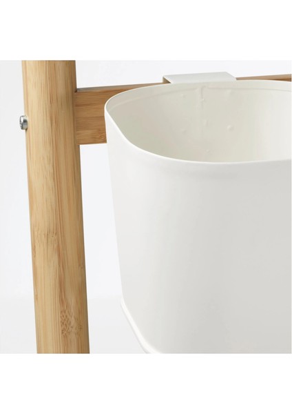 Satsumas Çiçeklik Bambu Beyaz 125 cm