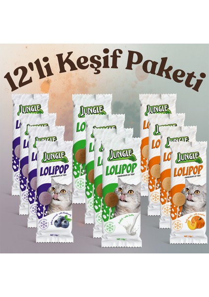 Kedi Lolipop Keşif Paketi * 12'li