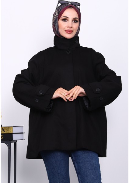 Siyah Düğmeli Astarlı Gabardin Ceket modelleri