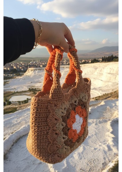 El Yapımı Motifli El Çantası