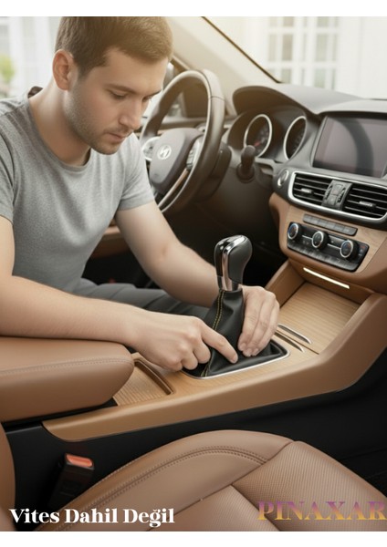 Smart Fortwo Siyah Deri Prime Tasarım Sarı Spor Dikiş Vites Körüğü fiyatları