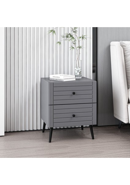 Bona Country 2 Çekmeceli Mebran Komodin - Antrasit modelleri