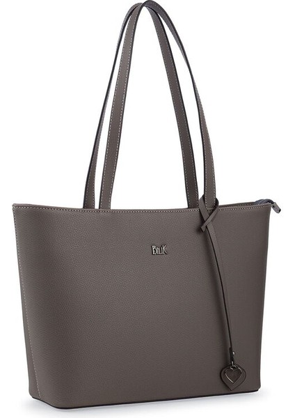 Logo Detaylı Koyu Gri Kadın Omuz Çantası Blkf Aqua fiyatları