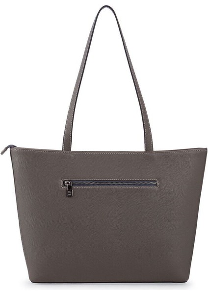 Logo Detaylı Koyu Gri Kadın Omuz Çantası Blkf Aqua modelleri