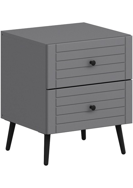 Bona Country 2 Çekmeceli Mebran Komodin - Antrasit fırsatları