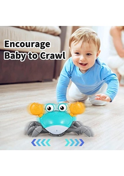 Yengeç Emeklemeye ve Yürümeye Yardımcı 3 Hız Kademeli Kapatıp Açılabilen Müzikli Sensörlü Şarjlı indirimleri