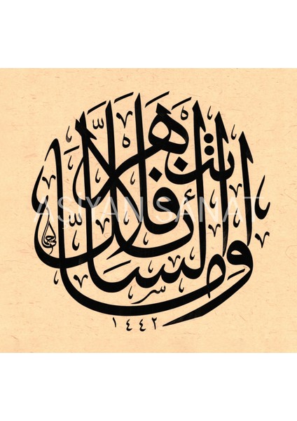 Duha Suresi 10.ayet (Kanvas Baskı)