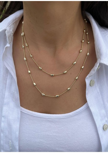 Oval Desen Dolama Kolye modelleri