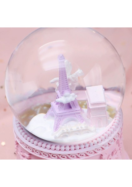 Paris Temal Orta Boy Işıklı Müzikli Kar Küresi modelleri