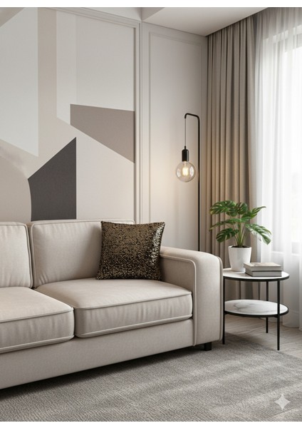 Işıltılı Pullu Lüks Dekoratif Kırlent - Siyah & Altın modelleri