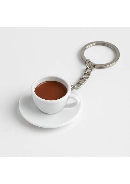3D Kahve Fincanı Tasarımlı Anahtarlık