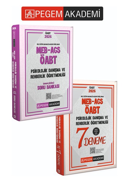 PEGEM AKADEMİ 2026 MEB AGS ÖABT Psikolojik Danışma ve Rehberlik T