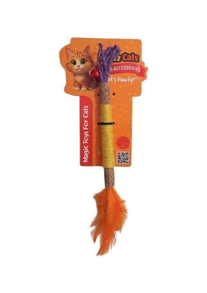 Petzzcats Zımpara Matatabi ve Çıngırak Sesli Peluş Kedi Oyuncağı Sarı 1X20 cm